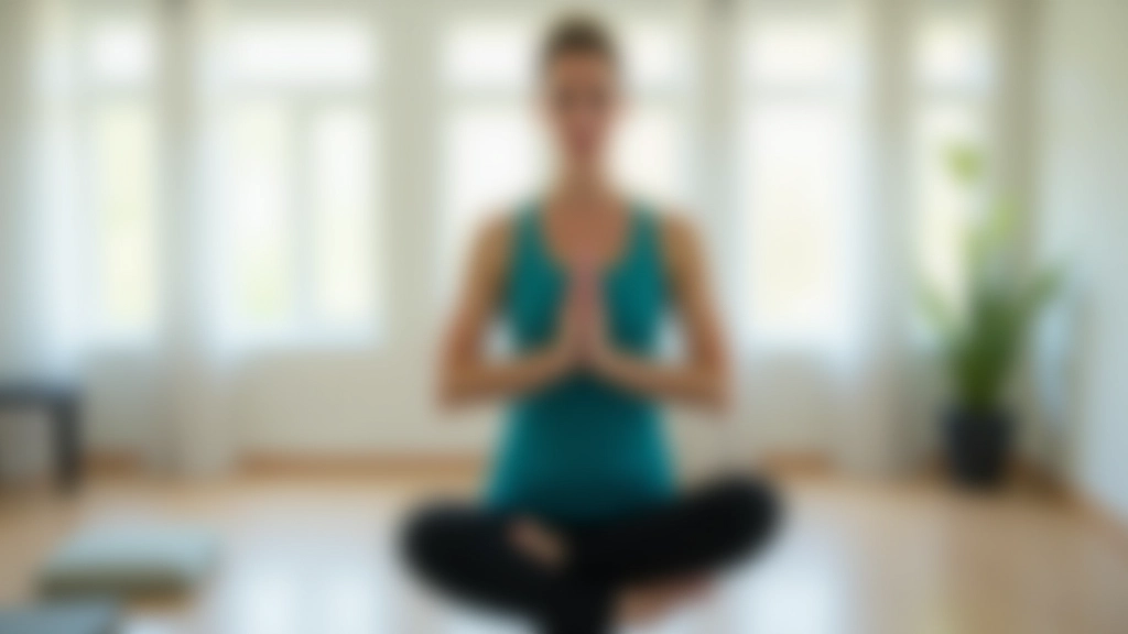 Older woman demonstrating balance exercise with proper posture and stability in wellness studio